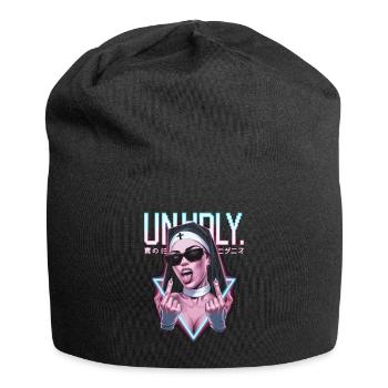 Provocative and expressive – rebellious fashion - Jersey Beanie - black - Front