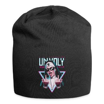 Provocative and expressive – rebellious fashion - Jersey Beanie - black - Front