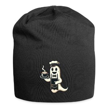 Kaffeeliebhaber Barista Geist Lustiger Kaffee - Jersey-Beanie - Schwarz - Vorne