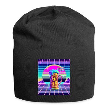 Bavarian Retro Design Folk Festival Gift Beer - Jersey Beanie - black - Front