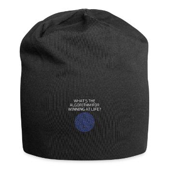 What's The Algorithm For Winning At Life? Funny - Jersey Beanie - black - Front