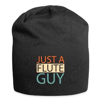 Flötist Flöte Just A Flute Guy - Jersey-Beanie - Schwarz - Vorne