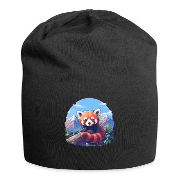 Red Panda Little Pandas Little Red Panda - Jersey Beanie - black - Front