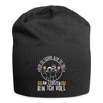 Beer is delicious, beer is great, preferably - Jersey Beanie - black - Front