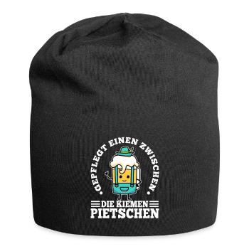 Whipping you between the gills in a well-groomed way - Jersey Beanie - black - Front