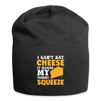 Tolérant au lactose ou intolérant au lactose - Bonnet en jersey - noir - Devant