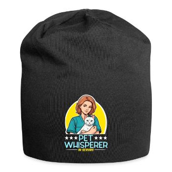 Veterinary Technician Pet Whisperer Animal Lover - Jersey Beanie - black - Front