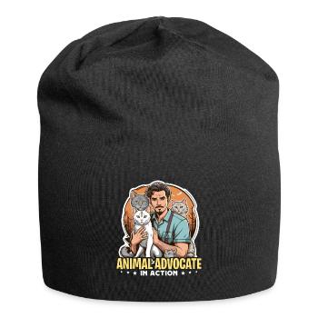 Veterinary Technician Animal Advocate Vet Clinic - Jersey Beanie - black - Front