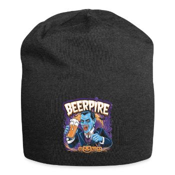 Beerpire Vampire Beer Halloween - Jersey Beanie - charcoal grey - Front