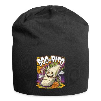 Boo-Rito Halloween Burrito Cute Ghost Pumpkin - Jersey-Beanie - Schwarz - Vorne