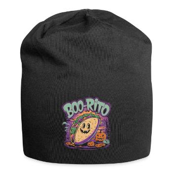 Boo-Rito Halloween Burrito Cute Ghost Pumpkin - Jersey-Beanie - Schwarz - Vorne