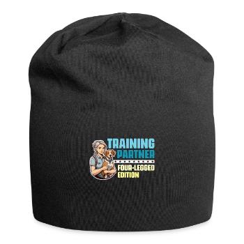 Éducateur canin Partenaire de formation Comportementaliste animalier - Bonnet en jersey - noir - Devant
