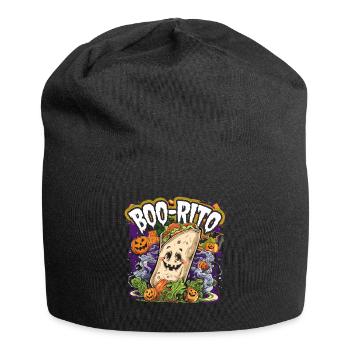 Boo-Rito Halloween Burrito Cute Ghost Pumpkin - Jersey-Beanie - Schwarz - Vorne