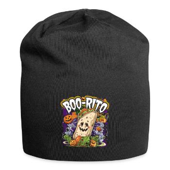 Boo-Rito Halloween Burrito Cute Ghost Pumpkin - Jersey-Beanie - Schwarz - Vorne