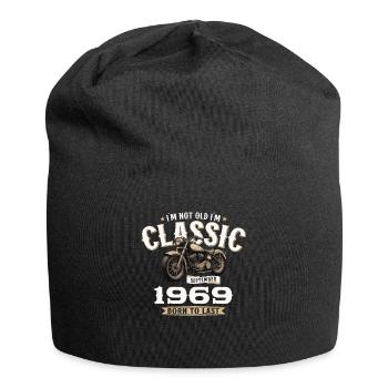 55th Birthday Vintage September 1969 Motorcycle - Jersey Beanie - black - Front