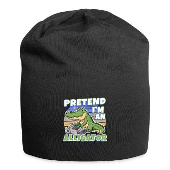 Pretend I'm An Alligator - Jersey Beanie - black - Front