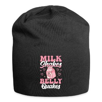 Tolérant au lactose ou intolérant au lactose - Bonnet en jersey - noir - Devant