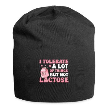 Tolérant au lactose ou intolérant au lactose - Bonnet en jersey - noir - Devant