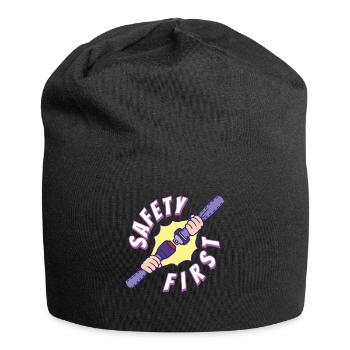 Safety First Sicherheit Sicherheitsgurt - Jersey-Beanie - Schwarz - Vorne