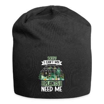 Garden Garden Garden Plants Vegetables - Jersey Beanie - black - Front