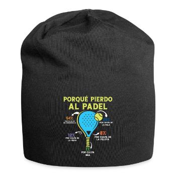 Why I Lose Padel Sportsman Sportsmen - Jersey Beanie - black - Front