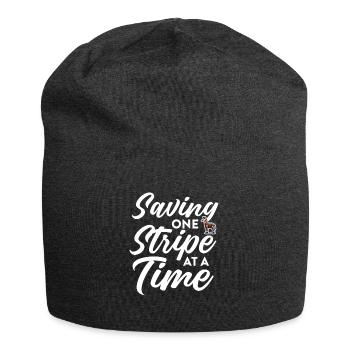 saving one stripe at a time Design - Jersey Beanie - charcoal grey - Front