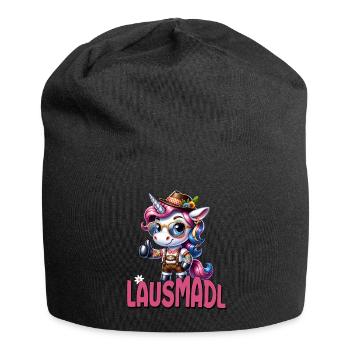 Tracht Damen Outfit Dirndl Ersatz Lausmadl - Jersey Beanie - black - Front