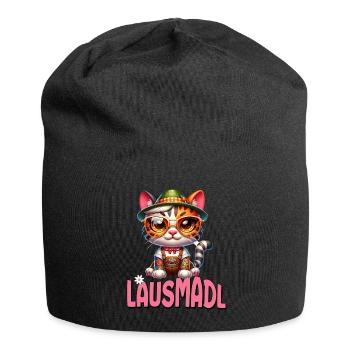 Tracht Damen Outfit Dirndl Ersatz Lausmadl - Jersey Beanie - black - Front