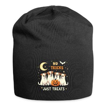 HALLOWEEN, PAS D’ASTUCES, JUSTE DES FRIANDISES - Bonnet en jersey - noir - Devant