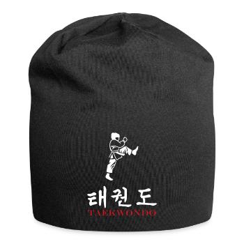 Taekwondo - Jersey-Beanie - Schwarz - Vorne