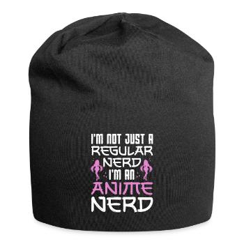 Not Regular Nerd Anime Nerd Japanese Anime Manga - Jersey Beanie - black - Front