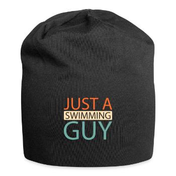 Nageur juste un nageur - Bonnet en jersey - noir - Devant