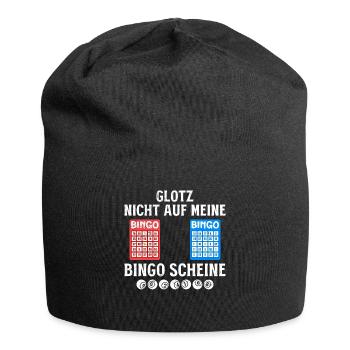 Bingospielerin GLOTZ NICHT AUF MEINE BINGO SCHEINE - Jersey-Beanie - Schwarz - Vorne