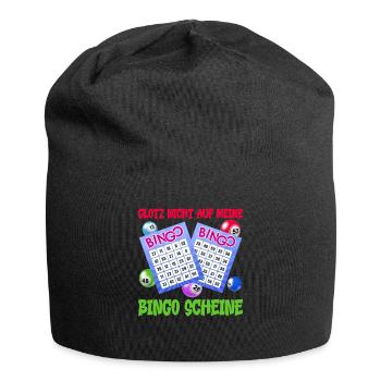 Bingo GLOTZ NICHT AUF MEINE BINGO SCHEINE Lustig - Jersey-Beanie - Schwarz - Vorne
