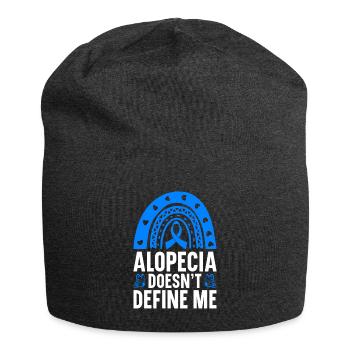 Alopecia Areata Bewusstsein Haarausfall - Jersey-Beanie - Anthrazit - Vorne