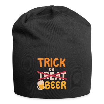 Süßes oder Saures Halloween Bier trinken - Jersey-Beanie - Schwarz - Vorne