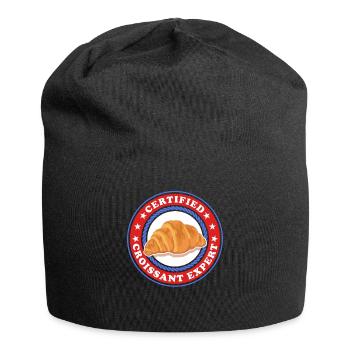 Croissant Expert Croissant Croissant Beugel Gift - Jersey Beanie - black - Front