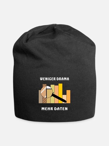 WENIGER DRAMA MEHR DATEN - Jersey-Beanie - Schwarz