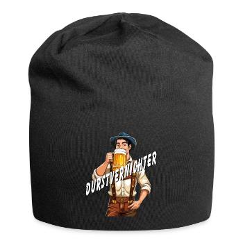 Bière MAN - Bonnet en jersey - noir - Devant