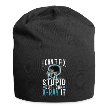 I Can't Fix Stupid But I Can X-ray It - Jersey Beanie - black - Front