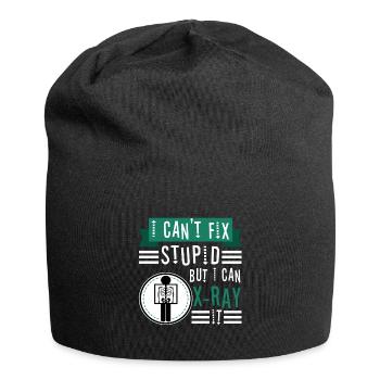 I Can't Fix Stupid But I Can X-ray It - Jersey Beanie - black - Front