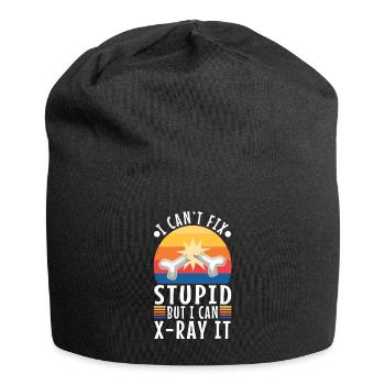 I Can't Fix Stupid But I Can X-ray It - Jersey Beanie - black - Front