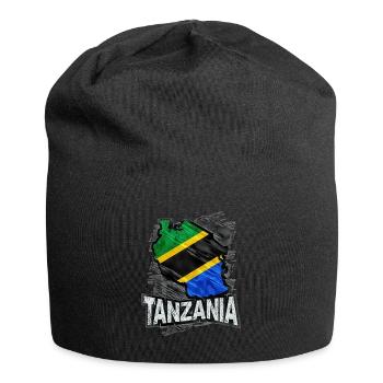 Tanzania - Jersey Beanie - black - Front