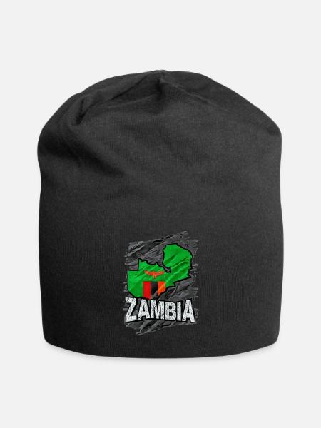 Sambia - Jersey-Beanie - Schwarz