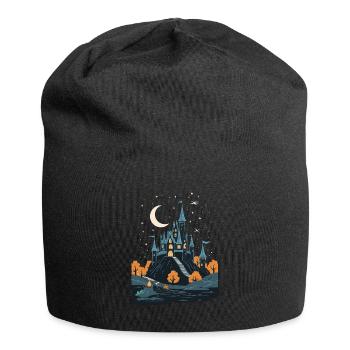 Spooky Haunted Castle Magical Haunted Castle - Jersey Beanie - black - Front