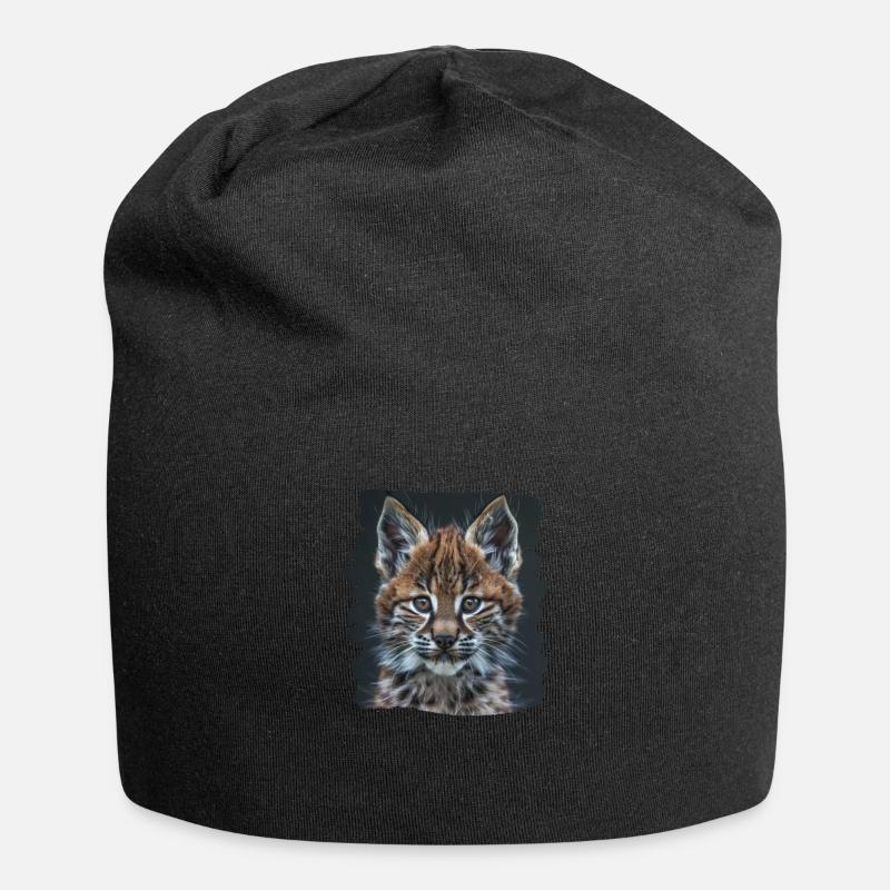 Lynx Luchse Luchs - Jersey-Beanie - Schwarz