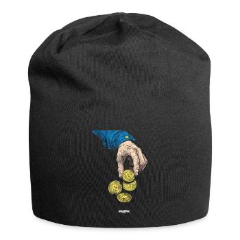 Coin Collector Definition Numismatics - Jersey Beanie - black - Front
