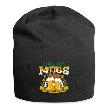 Münchner Volksfest I LIKE BIG MUGS AND CANNOT LIE - Jersey-Beanie - Schwarz - Vorne
