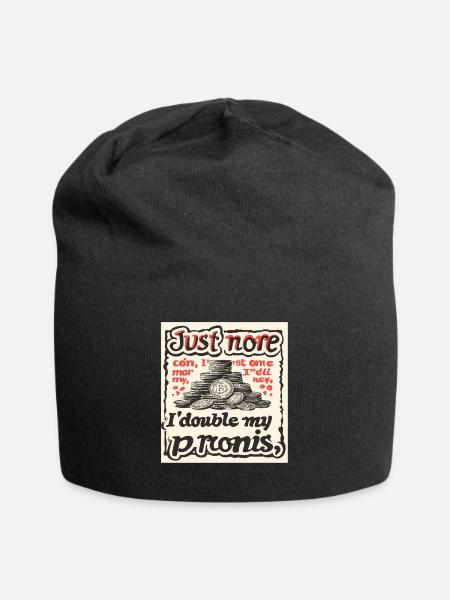 Münzsammler-definition Numismatik - Jersey-Beanie - Schwarz