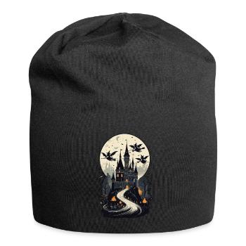 Spooky Haunted Castle Magical Haunted Castle - Jersey Beanie - black - Front